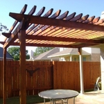 after cleaning and staining