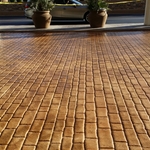 Stamped & Stained Cobblestone Entry Hilton JAX