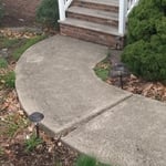 Front walkway before