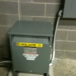 Square D, 3ph 120/208v 45 KVA XFMR installed.