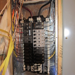 GE 1P 120/240v panelboard installed.