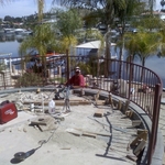 deck railing install