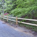 2 rail locust split rail