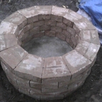 Fire pit almost finished