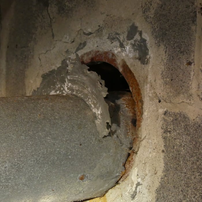 DANGER--Carbon Monoxide concern here-RUSTED VENT