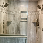 Teakwood Natural Stone Custom Shower