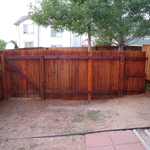 Refinished fence