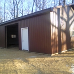 Completed new barn.