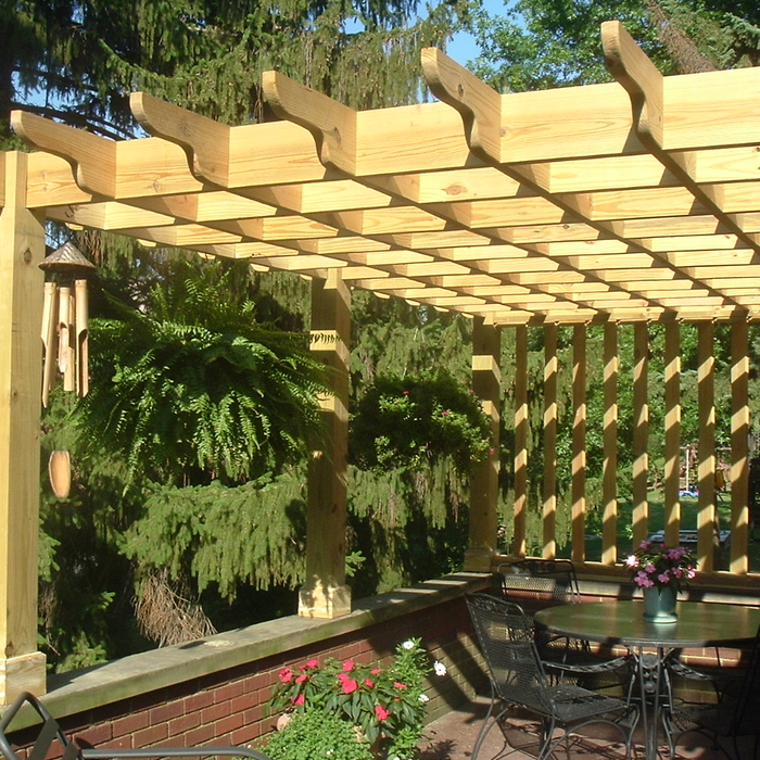 Pergola in the sun