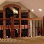 custom railing and circle top