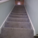 Stair Case Before. Soda, Pet, Oil, & Food stains