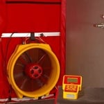 blower door testing equipment
