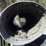 interior of old ductwork is filthy
