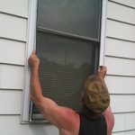 Repaired screen installation