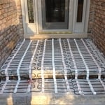 Floor heat inside or out