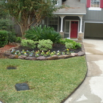 Driveway border bed