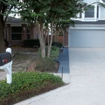 A neighborly fence along property border.
