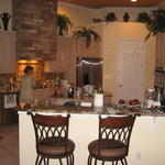 Before, look at the wall with the chairs