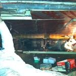 Installing foam board in Marshfield MA crawlspace