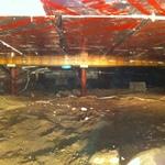 Installed foam insulation in crawlspace/basement