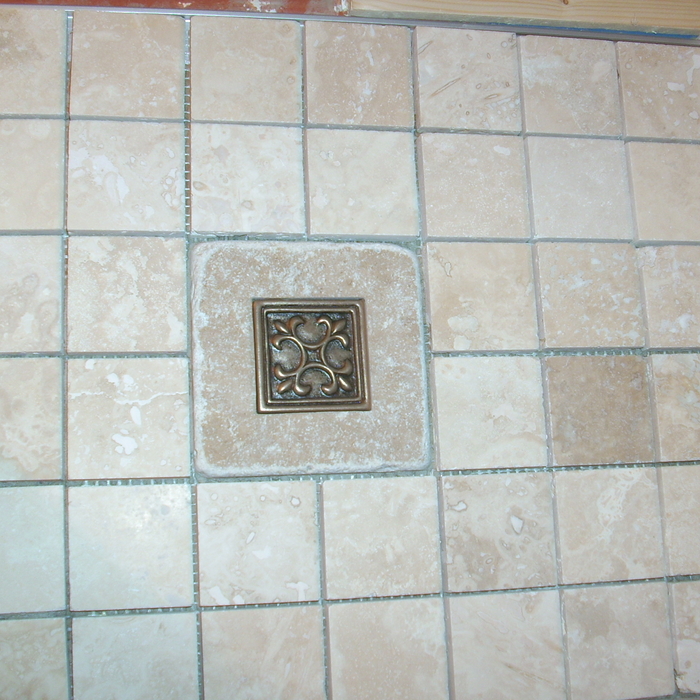 tile backsplash close up