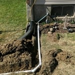 Installing new drain line