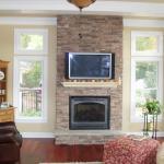 Transitional Living Room - Red Cozy Casual / Comfortable