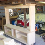 entertainment center in its raw form.