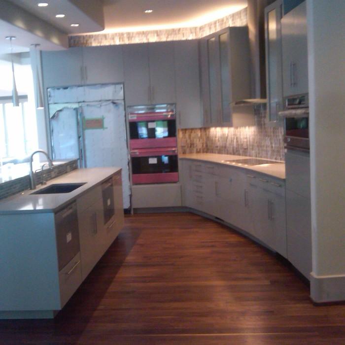 No VOC Finish on american walnut new built home