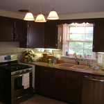 painted cabnits & back splash