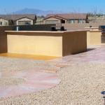 Eclectic Outdoor Kitchen - Tan Open Pink Stone Slate Patio Flooring