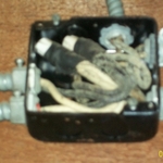 Exposed and deteriorated wiring