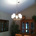 Moved light to center of table