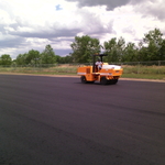 Rubber tire pneumatic finish roll