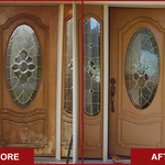 Refinished Front Door, Adjust Door for proper swin