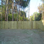 Wood fence