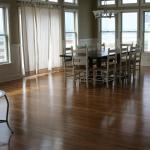 Traditional Dining Room - Gold Gray Off White Painted Wood Dining Chairs