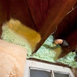 Spray Foam in bandjoist