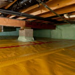Spray foam on exterior walls