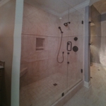 shower floor and wall tile