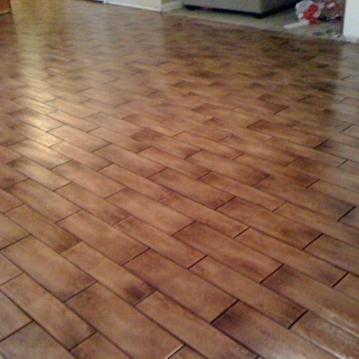 wood look tile floor