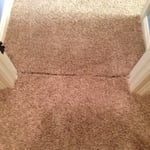 Doorway cut due to water leak. Calera, Al.