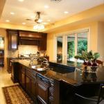 Traditional Kitchen - Warm Black Sink In Kitchen Island