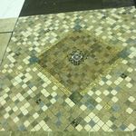 floor tile, in a show room