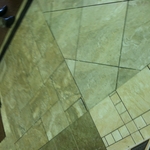 tile job in a show room