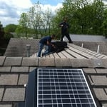 installing 2 solar fans