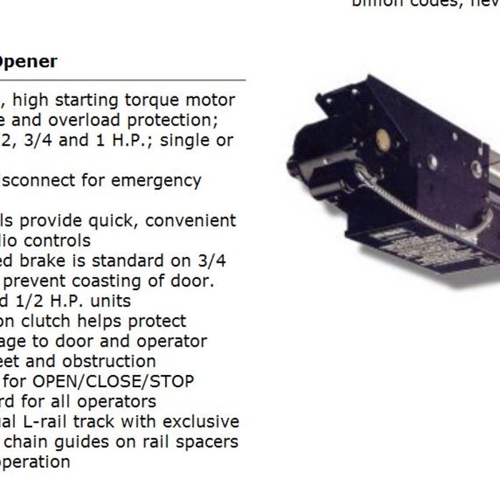 Commercial Garage Door Opener