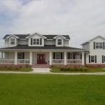 Traditional Home Exterior - Cozy Beige Small Bushes Lining Porch