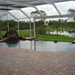 endless pool with water fall