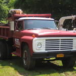 dump truck with sprayer